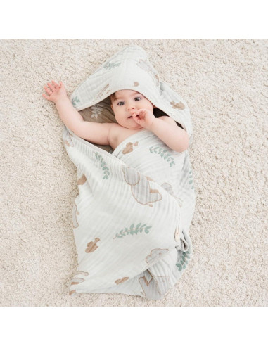 Toalla de Baño con Capucha HardNok Elefante 81x81 cm