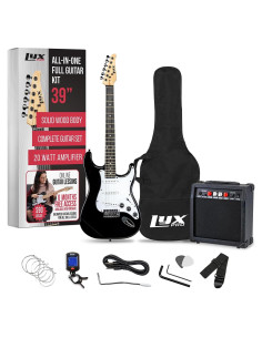 Guitarra Eléctrica LyxPro 99 cm Completa con Amplificador 20W