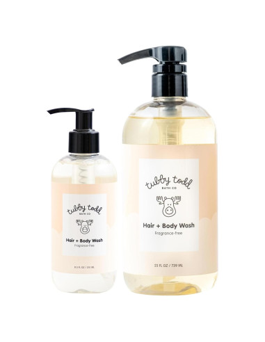 Jabón Natural Tubby Todd para Bebés 2x240ml Sin Fragancia