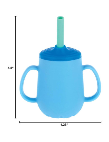 Nuby Set de Tazas de Entrenamiento 3 Etapas 120 mL Azul