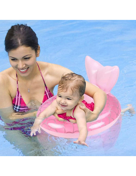 Flotador Inflable para Bebés UMBWORLD Sirena Rosa 20kg