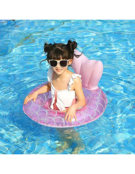 Flotador Inflable para Bebés UMBWORLD Sirena Rosa 20kg