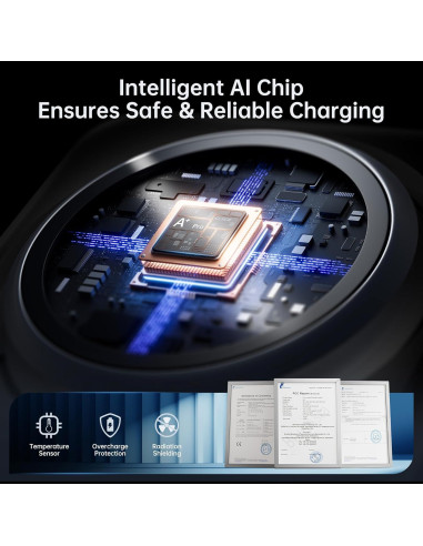 Estación de Carga Inalámbrica 3 en 1 GUSGU 15W para iPhone y iWatch