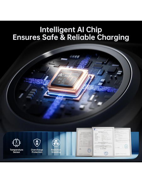 Estación de Carga Inalámbrica 3 en 1 GUSGU 15W para iPhone y iWatch