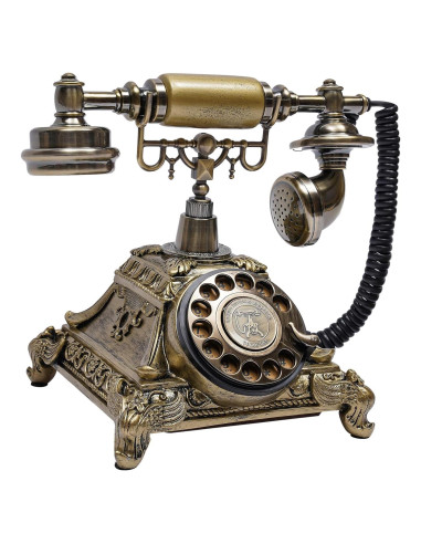 Teléfono Antiguo Sangyn Retro Europeo 1.2kg 29.2x25.4cm Bronce