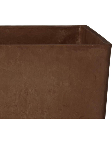 Macetero Cuadrado Alto Arcadia Garden 33x33x71 cm Chocolate