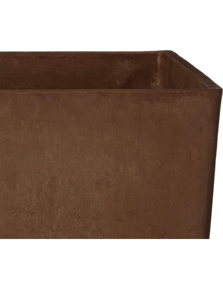 Macetero Cuadrado Alto Arcadia Garden 33x33x71 cm Chocolate