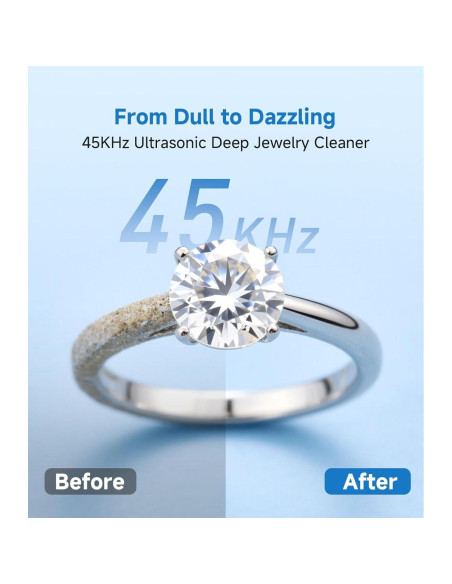 Limpiador Ultrasónico de Joyas JOYHOOD 45KHz Acero Inoxidable