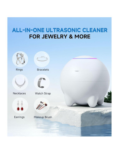 Limpiador Ultrasónico de Joyas JOYHOOD 45KHz Acero Inoxidable
