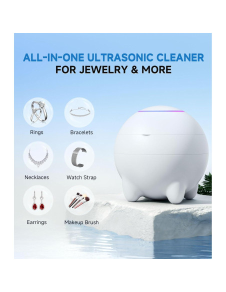 Limpiador Ultrasónico de Joyas JOYHOOD 45KHz Acero Inoxidable
