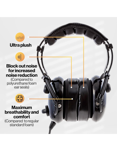 Sellos de oído de gel de silicona KORE AVIATION - 1 Par