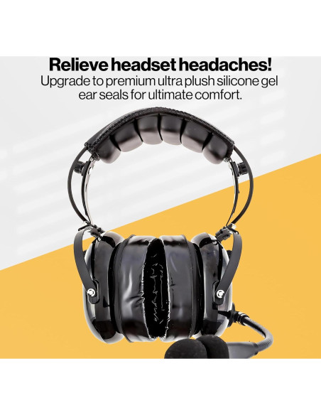 Sellos de oído de gel de silicona KORE AVIATION - 1 Par