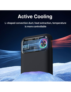 Banco de Poder Magnético KICUEI 11000mAh con Refrigeración Activa 2