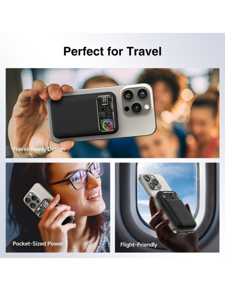 Banco de Poder Magnético KICUEI 11000mAh con Refrigeración Activa Banco de Poder Magnético KICUEI 11000mAh con Refrigeración Activa