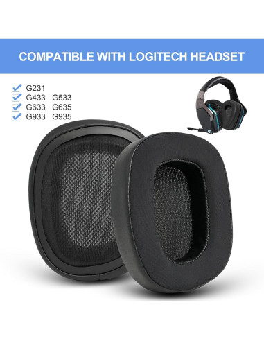 Almohadillas de Reemplazo Gel Refrigerante GEVO para Logitech G933 G635