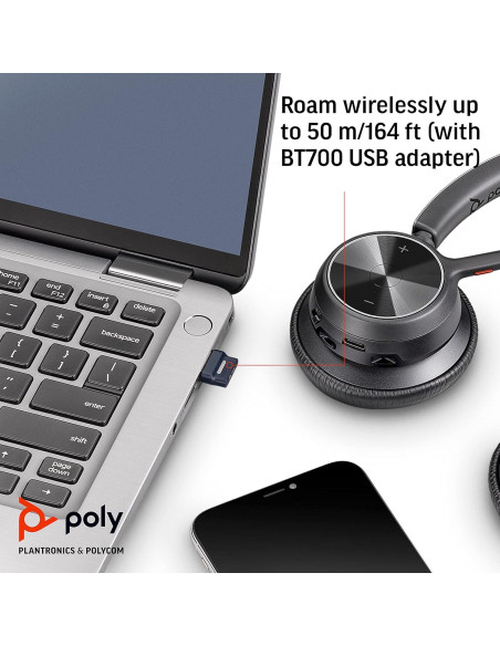 Auriculares Inalámbricos Poly Voyager 4320 UC Bluetooth 5.2