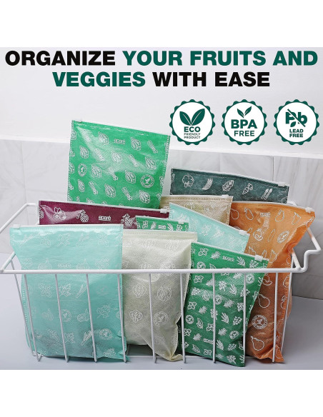 Bolsas Reutilizables Eparé para Verduras y Frutas - Set de 10