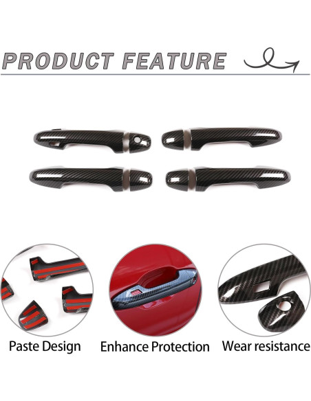 Cubierta de Manija de Puerta Lcojicep para Tacoma 2015-2022 - ABS