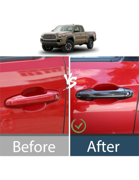 Cubierta de Manija de Puerta Lcojicep para Tacoma 2015-2022 - ABS