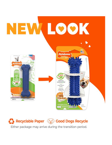 Juguete Dental Nylabone Flexi Chew Sabor Pollo Pequeño