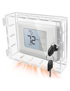 Caja de bloqueo para termostato groword con llave 17x13 cm