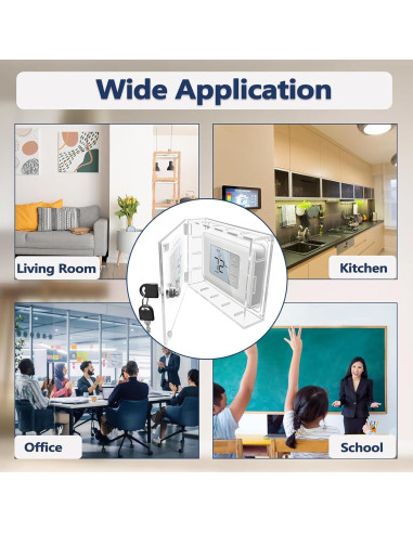 Caja de bloqueo para termostato groword con llave 17x13 cm