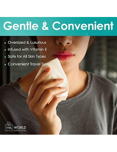 Toallitas Desmaquillantes a Granel World Amenities - 25 Unidades