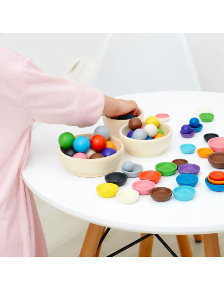 Juguete Montessori Ulanik Clasificador de Colores y Tamaños