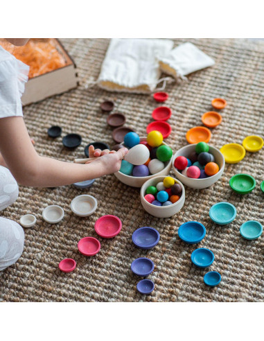 Juguete Montessori Ulanik Clasificador de Colores y Tamaños