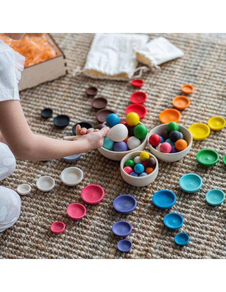 Juguete Montessori Ulanik Clasificador de Colores y Tamaños