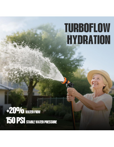 Carrete de Manguera Retráctil VOTREK 30.48 m Pared Automático