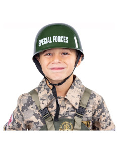 Casco Militar Infantil Dress Up America - Casco Verde Cazador