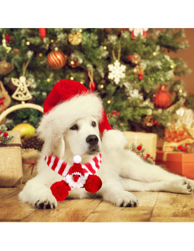 Bufanda Navideña para Mascotas Kunyeah - 2 Piezas, Pequeña