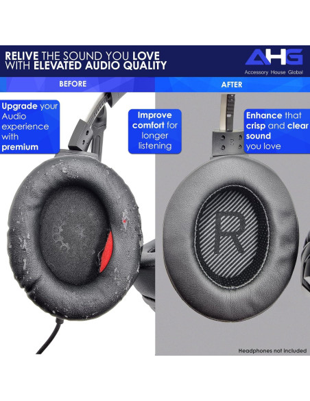 Almohadillas de Reemplazo AHG para Auriculares HyperX Cloud Stinger