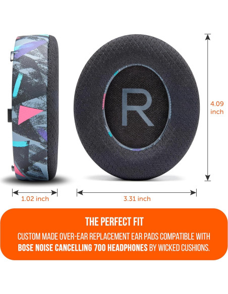 Almohadillas de Gel Refrigerante Wicked Cushions para Bose 700