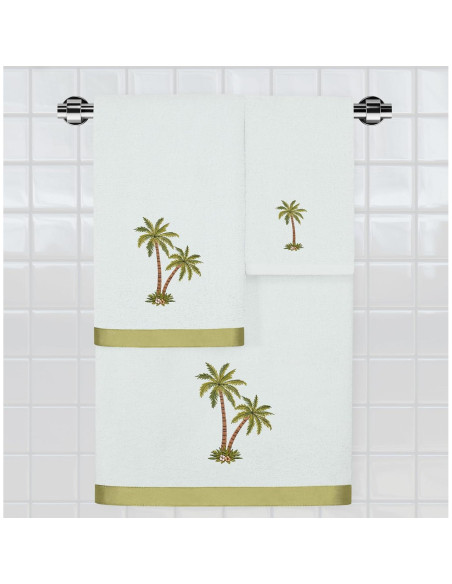 Conjunto de Toallas Premium Khalpera 4 Piezas Algodón Turco Aqua