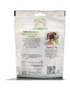 Golosinas para Perro Whole Paws Jerky Sin Granos 142g Tocino y Manzana 2