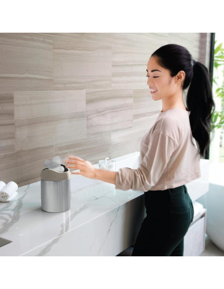 Basurero de Encimera simplehuman 1.5L Acero Inoxidable Cepillado