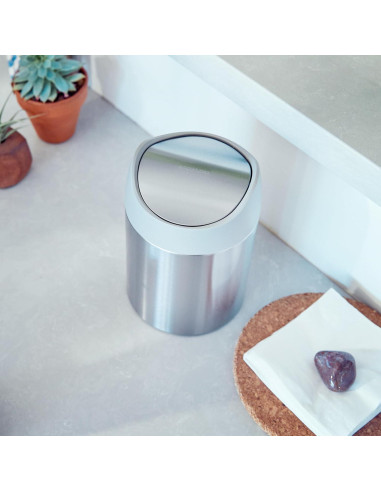 Basurero de Encimera simplehuman 1.5L Acero Inoxidable Cepillado