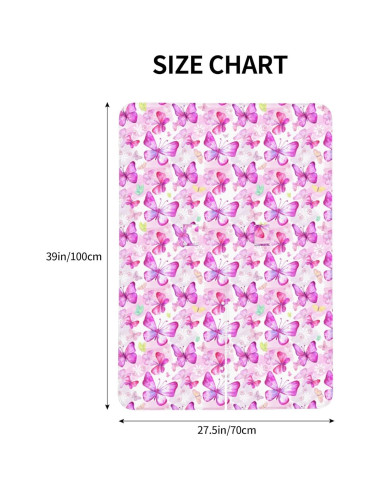 Cubierta de Capota para Asiento de Auto Mariposa 99x70cm