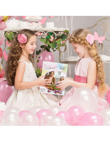 Kit de Manualidades de Flores DIY Dikopubby para Niños 3-6 Años