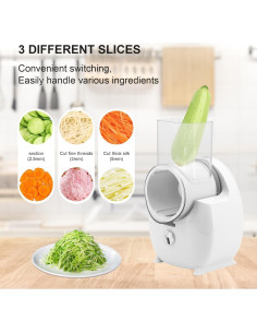 Rallador de Queso Eléctrico CJC 3 en 1 con Carga USB 2