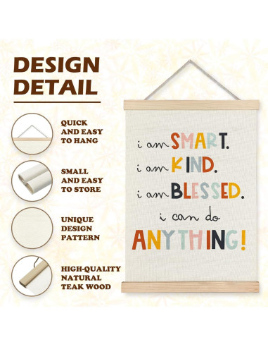 Póster Motivacional LUVADIAN para Niños 30x40 cm con Marco