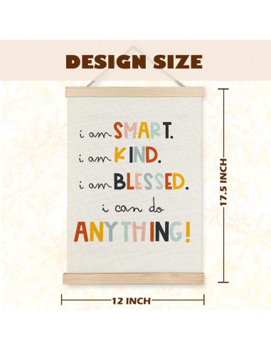 Póster Motivacional LUVADIAN para Niños 30x40 cm con Marco