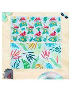 Toallas de Playa Microfibra Beeplove 2 Pcs Secado Rápido 180x90 cm