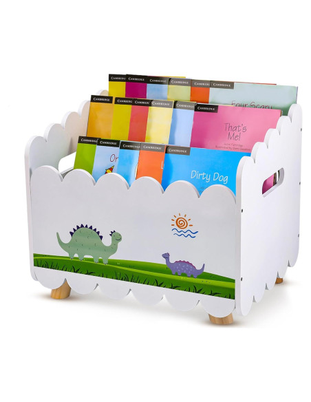 Estantería de Madera QwayHome Montessori con 2 Divisores Ajustables Estantería de Madera QwayHome Montessori con 2 Divisores Ajustables