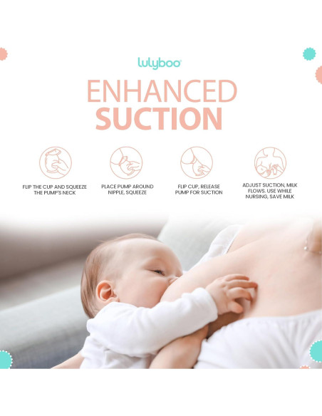 Bomba de Pecho Manual Lulyboo de Silicona 0.89 L - Portátil