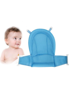 Asiento de Baño para Bebés Haozaikeji - Soporte Ergonómico Azul 2