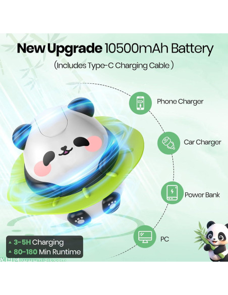 Ducha Portátil Barong Yekhna Camping 10500mAh IPX7 3 Modos