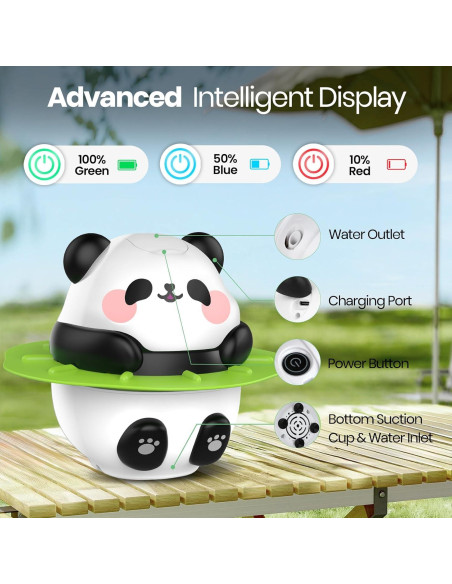 Ducha Portátil Barong Yekhna Camping 10500mAh IPX7 3 Modos